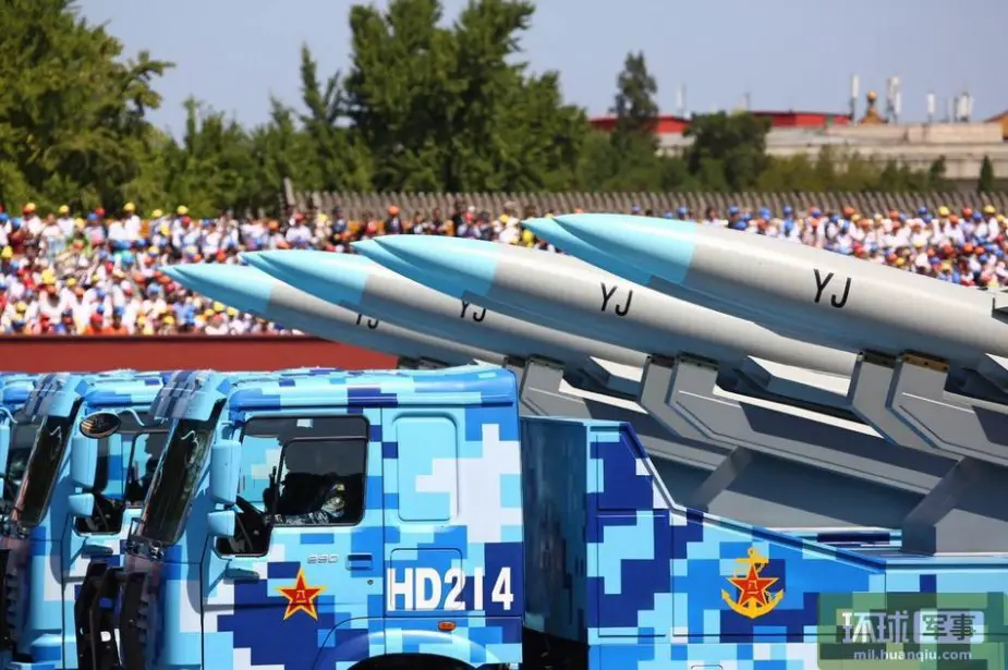 <p><em>Chinese </em><strong><em>supersonic </em></strong><em>anti-ship cruise missile</em></p><ul><li><p>grave threat to American carrier strike groups</p></li><li><p>sea-skimming</p></li><li><p>would only have <strong>45</strong> seconds to engage before impact</p></li></ul>