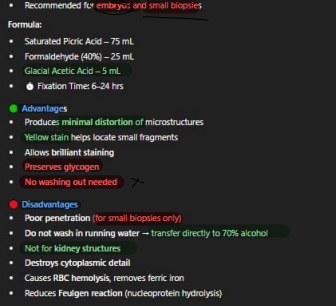 <p><strong>Picric acid fixatives </strong></p>