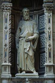 <p>Donatello<br>Saint Mark<br>Orsanmichele, Florence<br>1411-1413<br><span style="color: transparent">Marble</span></p>