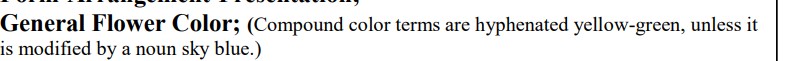 <p>GENERAL COLOR FORM</p>