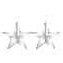 <p>Two silver stars</p>