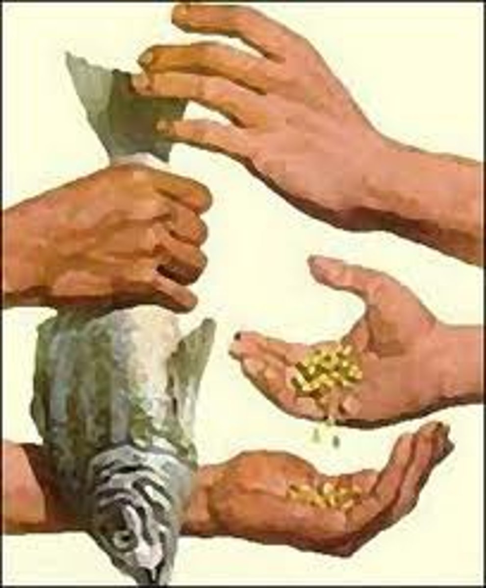 <p>The exchange of goods or services for other goods or services.</p>