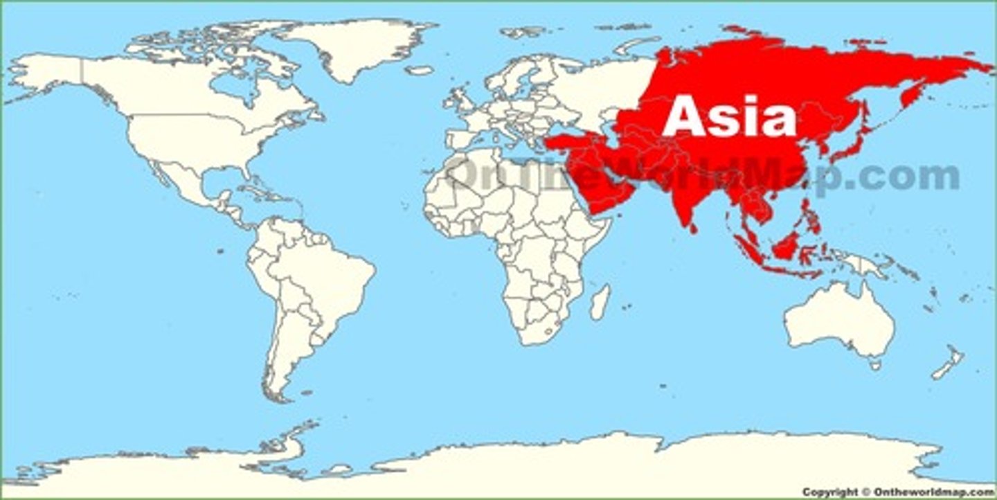 <p>Yàzhōu</p><p>Asia</p>