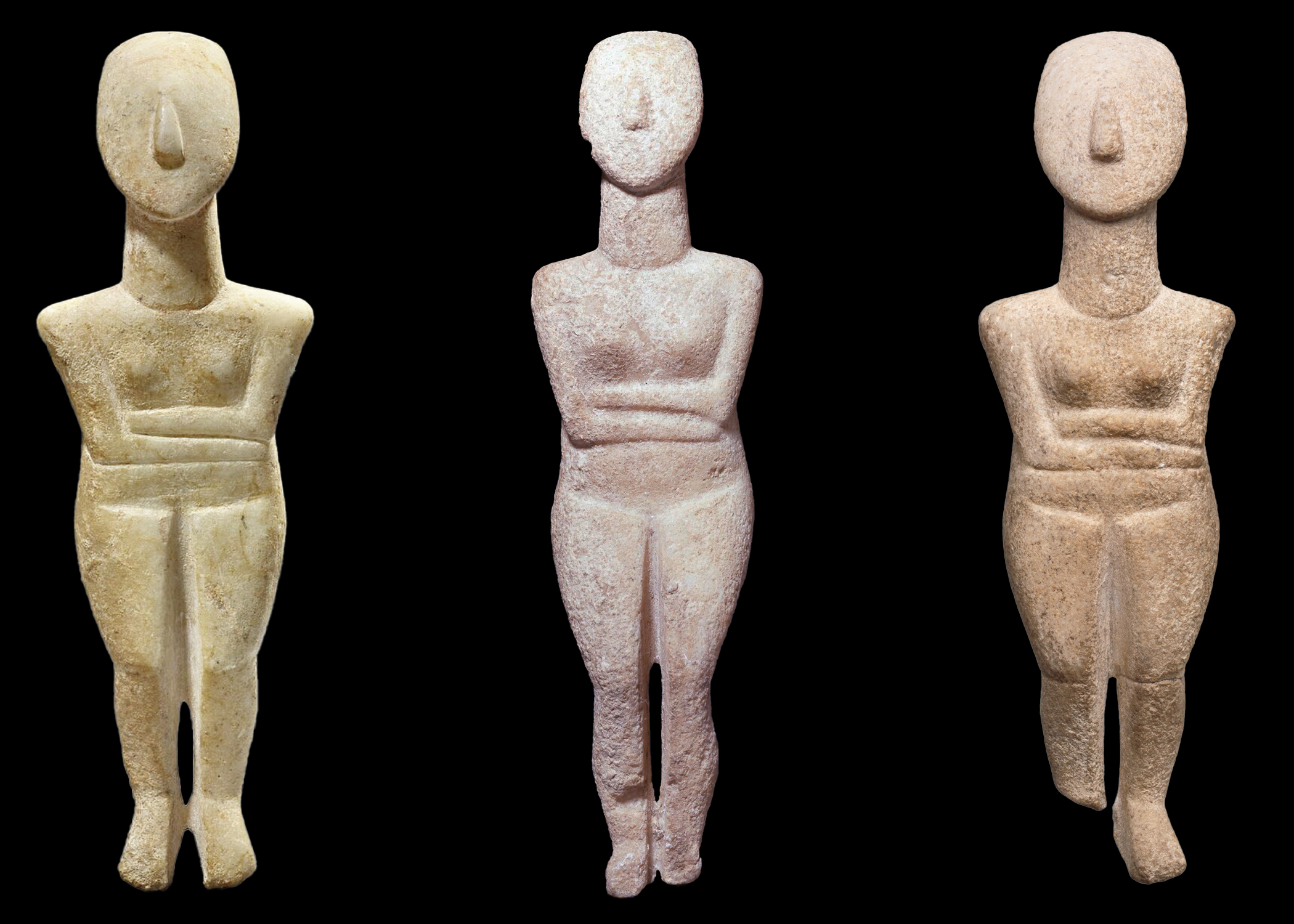 <p><span>Cycladic figurines</span></p>