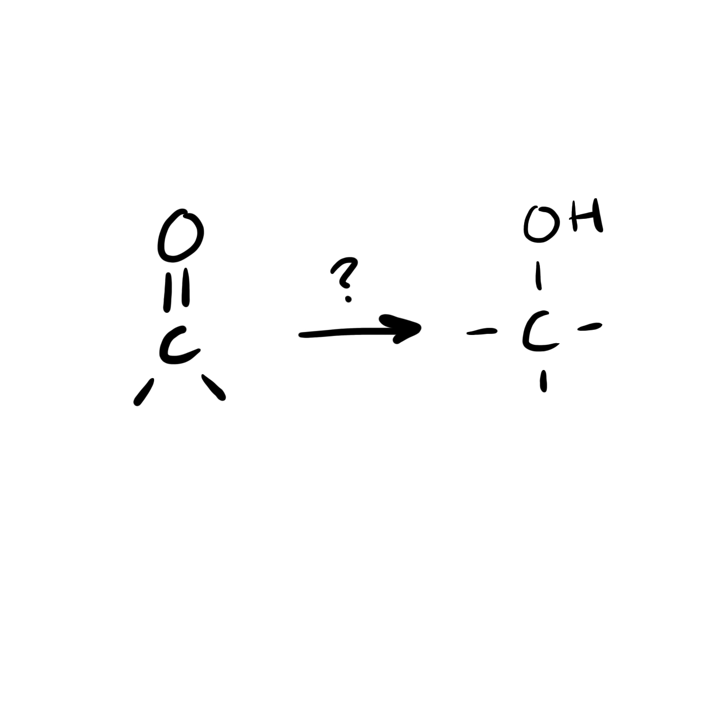<p>Ketone/Aldehyde → Alcohol</p>