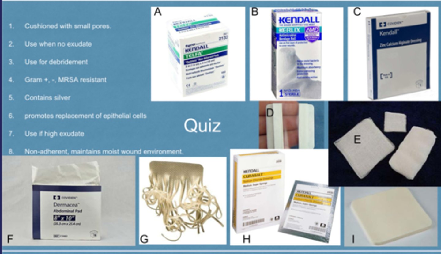 <p>Gram +, -, MRSA</p>