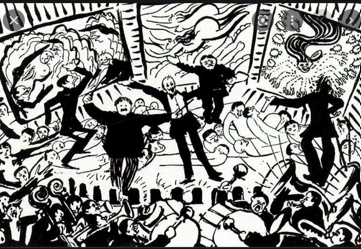 <p>stroming: Futurisme</p><p>Periode: begin 20ste eeuw</p><p>waar: Italië</p><p>definitie: Avondvoorstellingen van de futuristen waarin verschillende kunstvormen werden gecombineerd. Ze waren luidruchtig en interactief, bedoeld om het publiek te shockeren</p><p> </p><p></p>