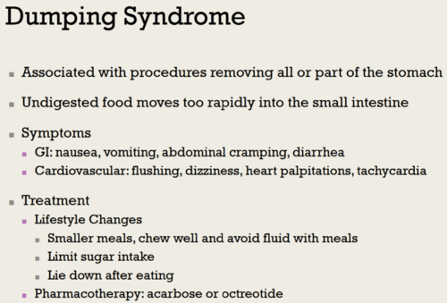 <p>- Bleeding</p><p>- Nutritional deficiencies</p><p>- Post-operational dilation of bypassed stomach</p><p>- Peritonitis</p><p>- Dumping syndrome</p>