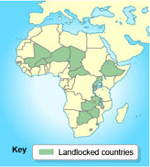<p>a state with no direct access to the ocean; e.g., Bolivia</p>