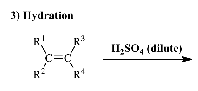 <p>what is the product of this alkene rxn</p>