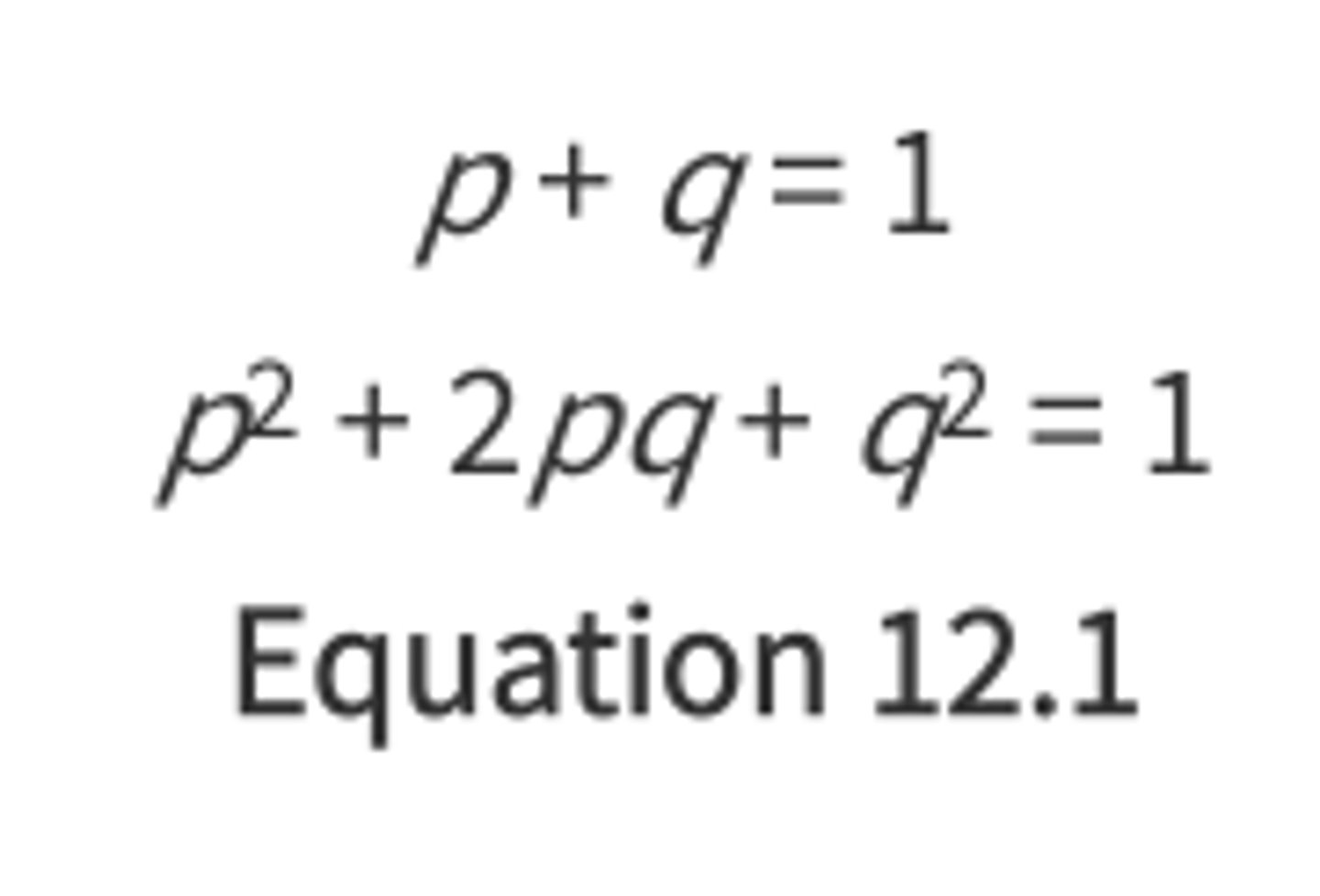 <p>when a population is:</p><p>1. very large (no genetic drift)</p><p>2. no mutations that affect gene pool</p><p>3. mating between individuals is random</p><p>4. no migration of indiviuduals</p><p>5. genes are all equally successful at reproducing</p><p>than the allele frequencies will remain constant.</p>