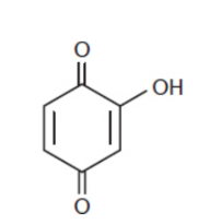 <p>quinones with one or more hydroxyl groups; behave like quinones with electron-donating groups - slightly less electrophilic</p><p>ex. Tetrahydroxybenzoquinone; 5-hydroxynaphthoquinone; 1,2-dihydroxyanthraquinone.</p>