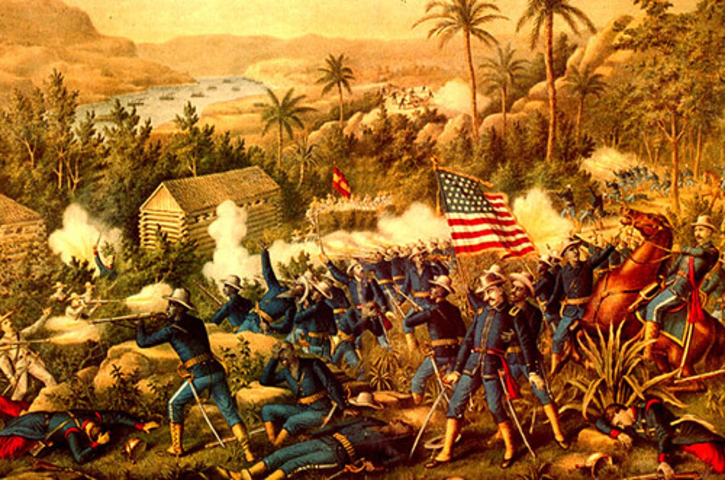 <p>In 1898, a conflict between the United States and Spain, in which the U.S. supported the Cubans' fight for independence</p>