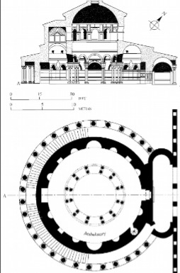 <p>Rome, Italy, 4th century CE, Dedicated to the daughter of Constine. Draws on precedents but used Centralized plan, with alter in the middle and Ambulatory. Smaller than nor, with oval shaped narthex. </p>