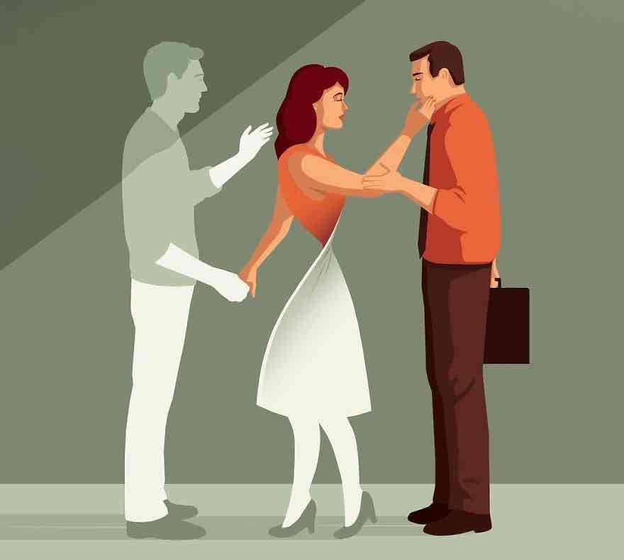 <p>cheat on sb</p>