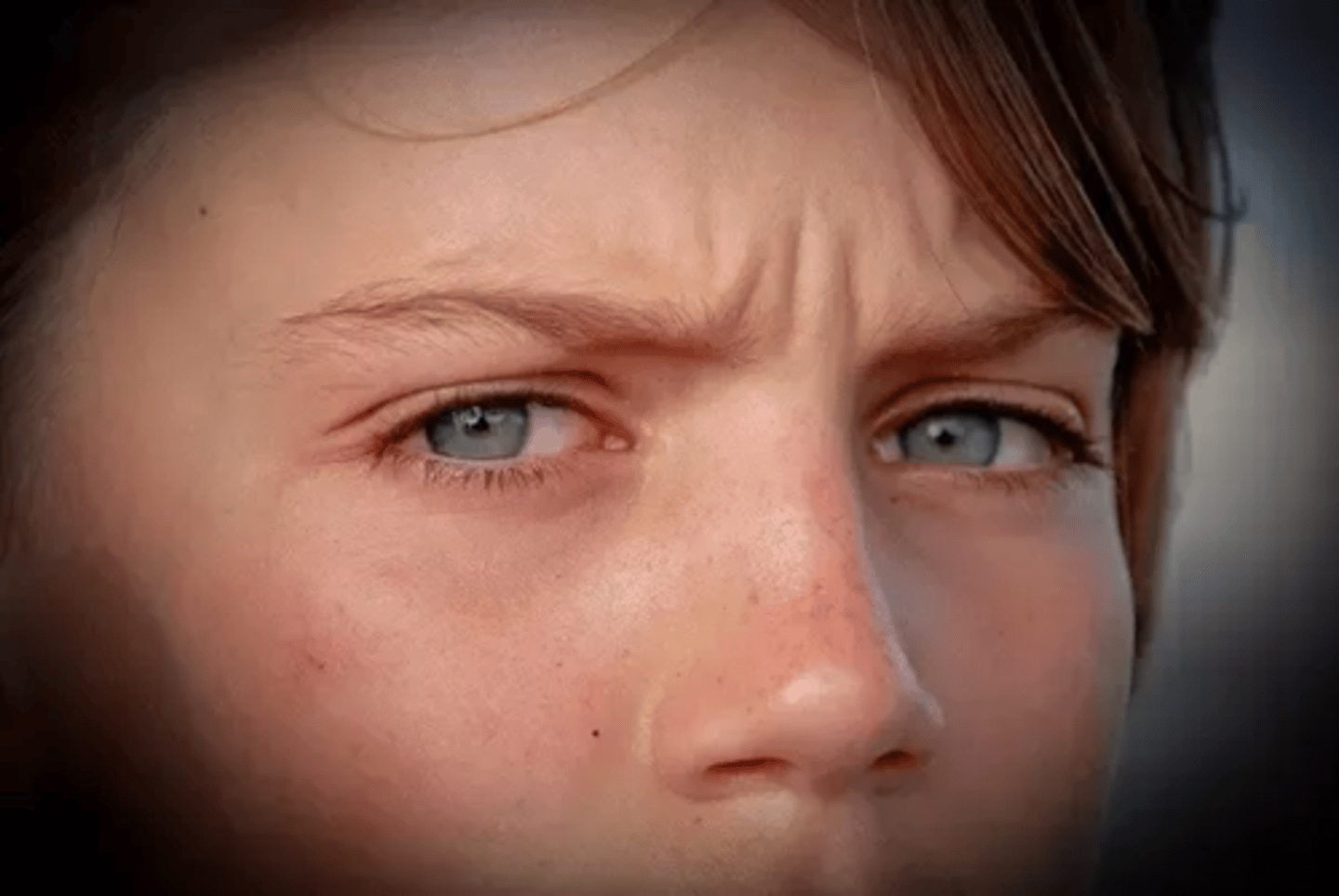 <p>I frown</p>