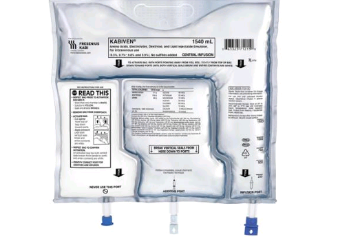 <p>is the practice of feeding a person intravenously , bypassing the usual process of eating and digestion . The person receives nutritional formulas containing salts glucose , amino acids lipids , , and added vitamins .</p>