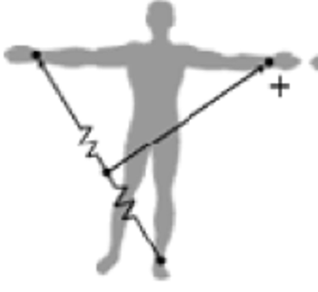 <p>The left leg &amp; right arm help w/ the left arm tracing</p>