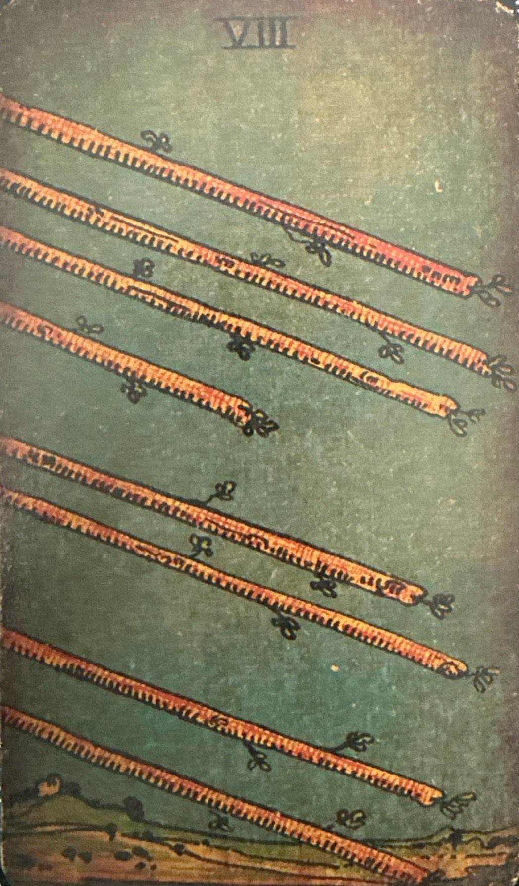 <p>VIII - Eight of Wands</p>
