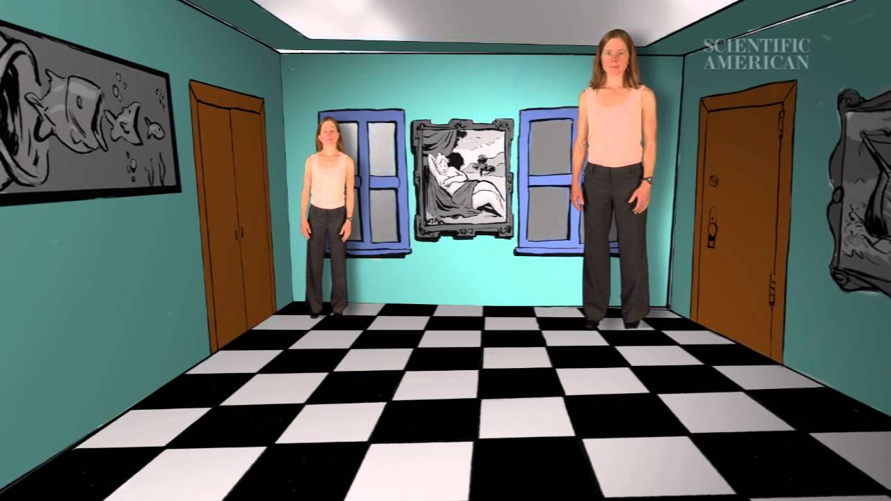 <ul><li><p>using perceptual constancy and other aspects of perception, images can be manufactured to create illusions, where you perceive one thing but in reality it is something different. This can be for perception types like size, depth </p></li></ul><p>Ponzo illusion: an illusion of size in which 2 objects of equal size are positioned between two converging lines so they appear to be different sizes</p><p>Ames room = confuses assumptions of the horizontal and vertical natures of square rooms</p><p></p>