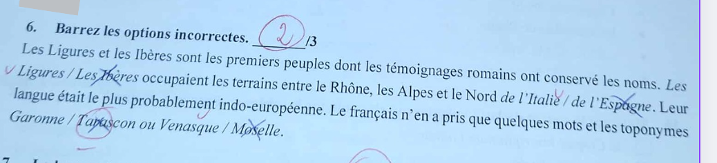 <p>Les Ibères</p><p>le Nord de l’Espagne</p><p>Tarascon</p><p>Moselle</p>