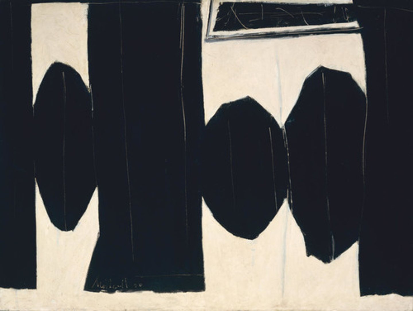 <p>Abstract Expressionism, Motherwell, American, 1949</p>