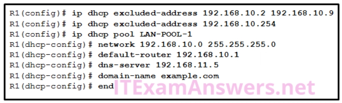 <p>Refer to the exhibit. If the IP addresses of the default gateway router and the DNS server are correct, what is the configuration problem?</p>