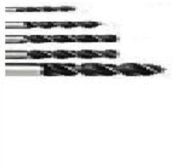 Drill holes in wood

Flutes remove waste