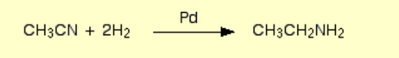 <p>Name of mechanism: Reduction</p><p>Reagents: H<sub>2</sub> gas and nickel catalyst</p><p>Conditions: High temperature and pressure </p>