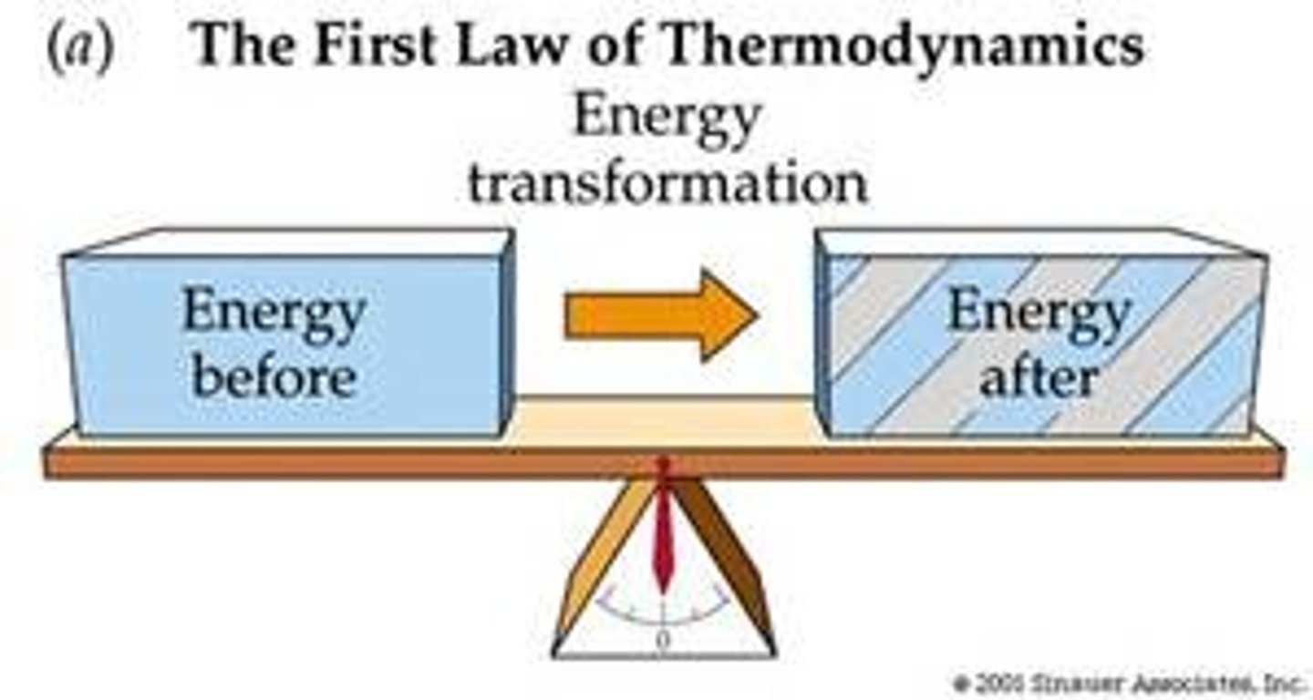 <p>Energy is constant, it can be moved but not created or destroyed</p>