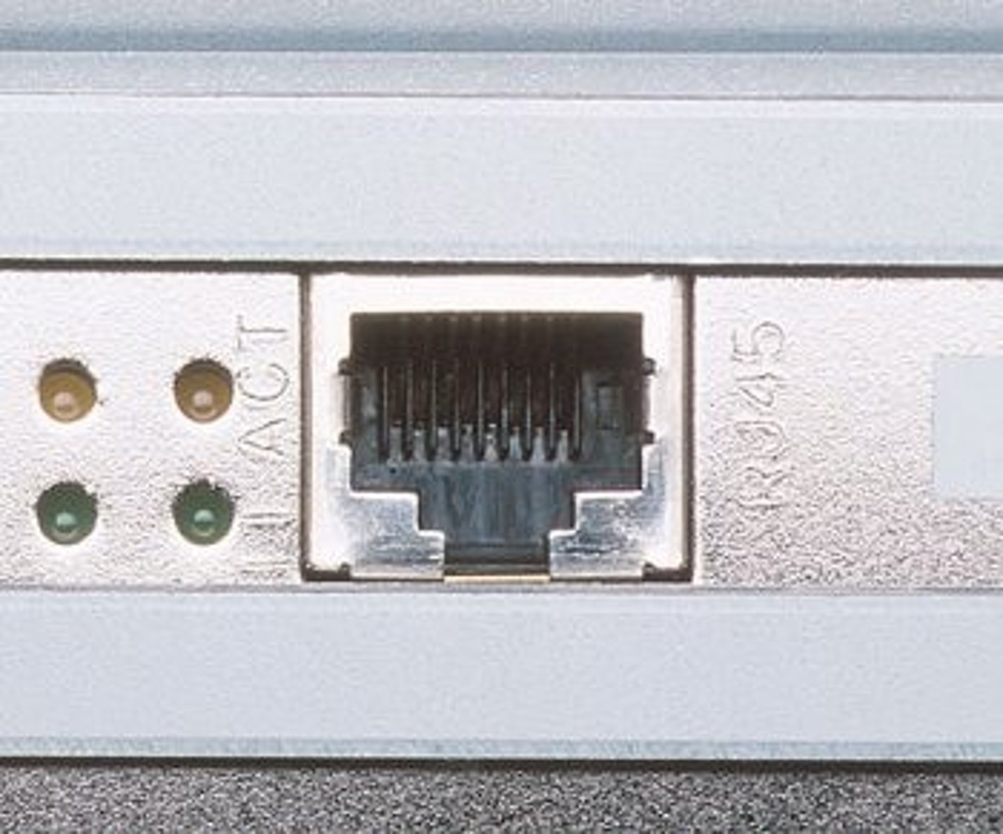 <p>a traditional network of devices connected physically by ethernet cables and a port</p>