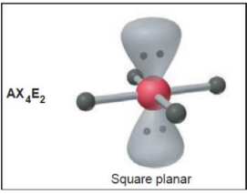 <p>Square planar<br>90</p>