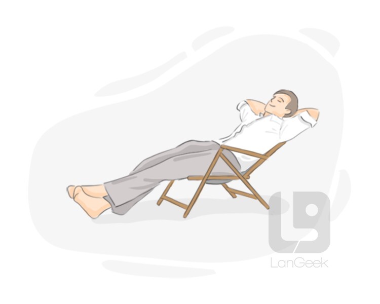 <p>tranquilo, relajado</p>