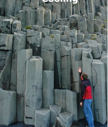 <ul><li><p>when lava cools and contracts, leading to the formation of fractures</p></li></ul><p></p>