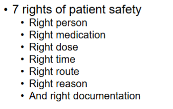 <p>d.</p><p></p><p><strong>LO: Right person, Right medication, Right time are all part of the 7 rights of patient safety</strong></p>