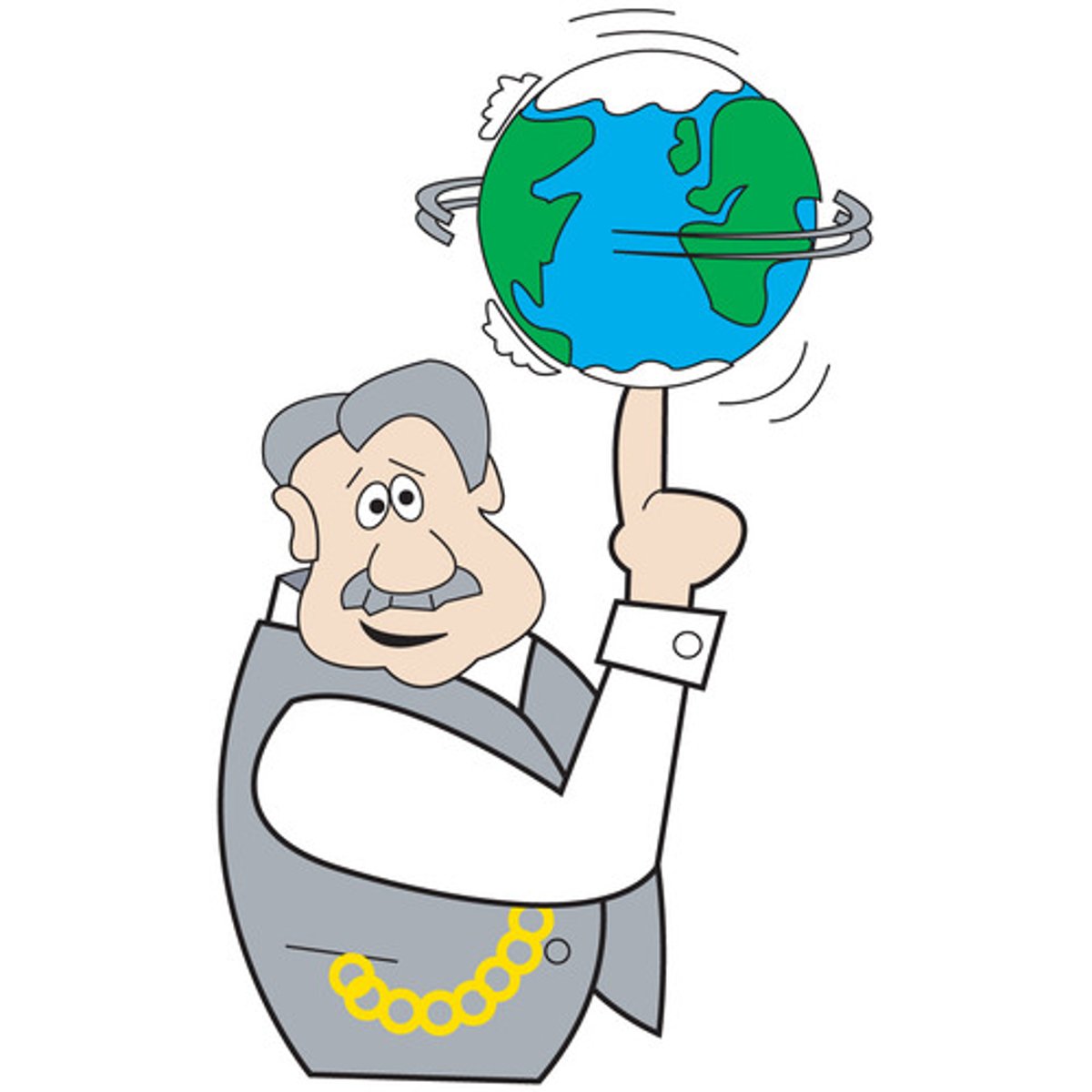 <p>the circular movement of a planet around its own axis, such as causes day and night on Earth</p>