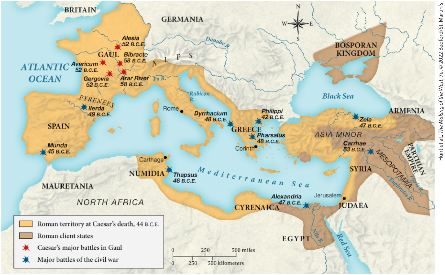 <p><span>Which of the following was a Roman client state by 44 B.C.E.?</span></p>