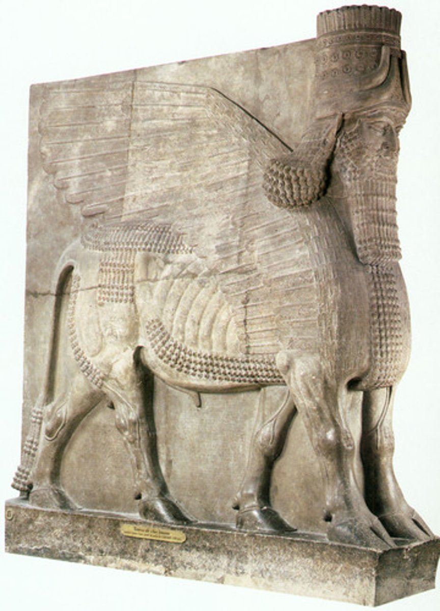<p>The largest empire to date, the Assyrians did not have a lot of culture and were preoccupied with violence and conquering other nations. They still wrote in cuneiform 2000 years after it was invented. Their capital was Nineveh.</p>