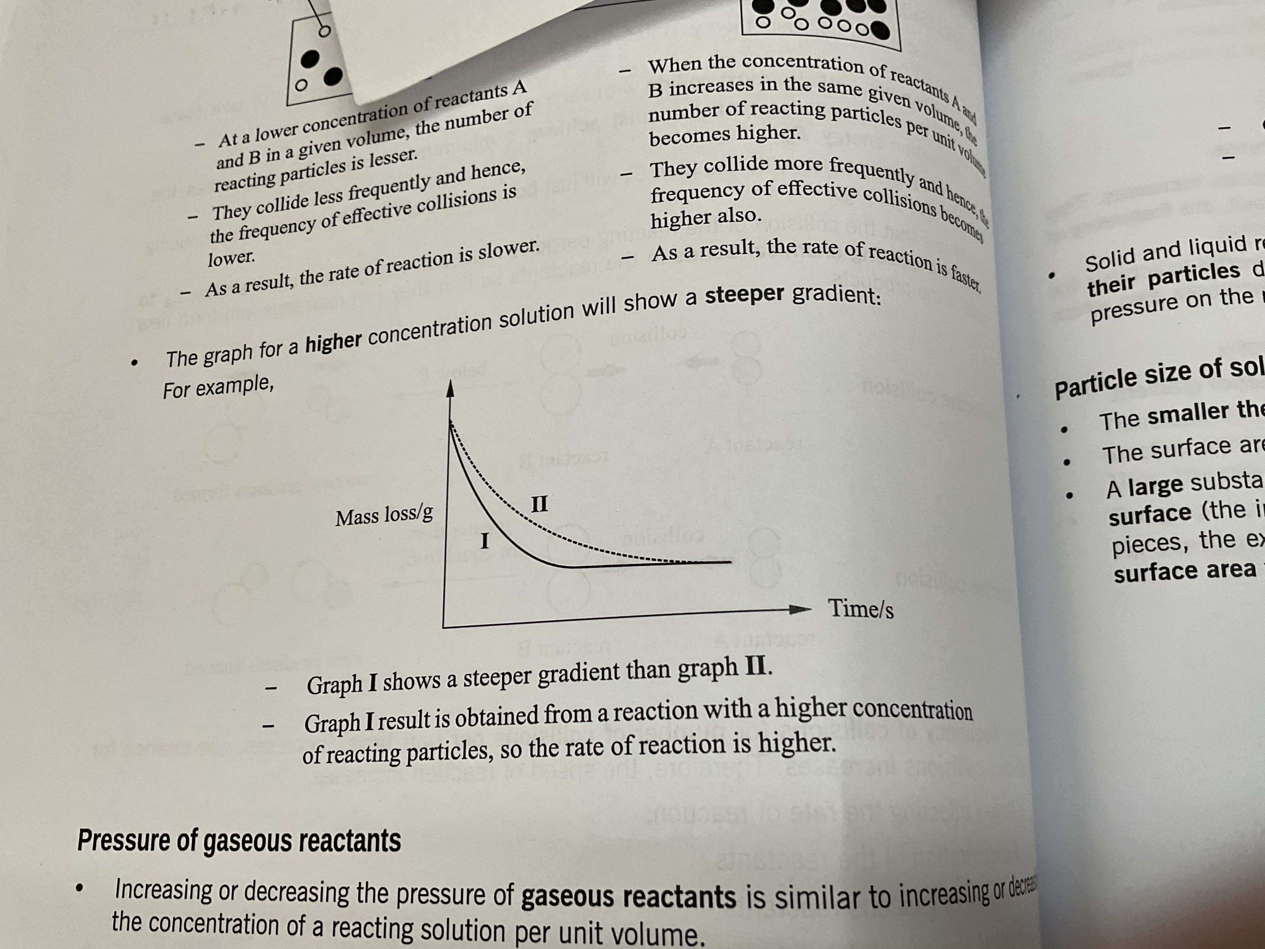 <p>Concentration of reactants</p>