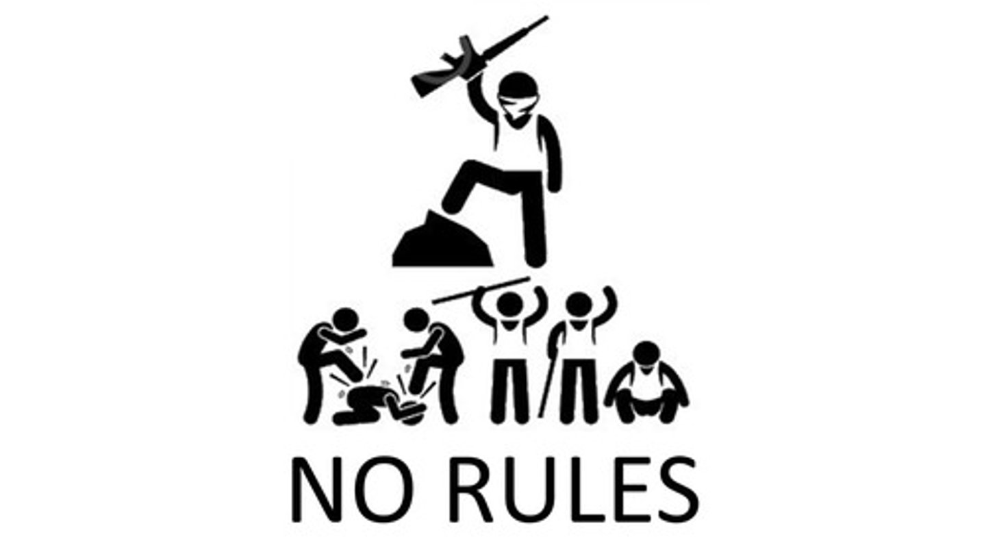 <p>government by no one</p>