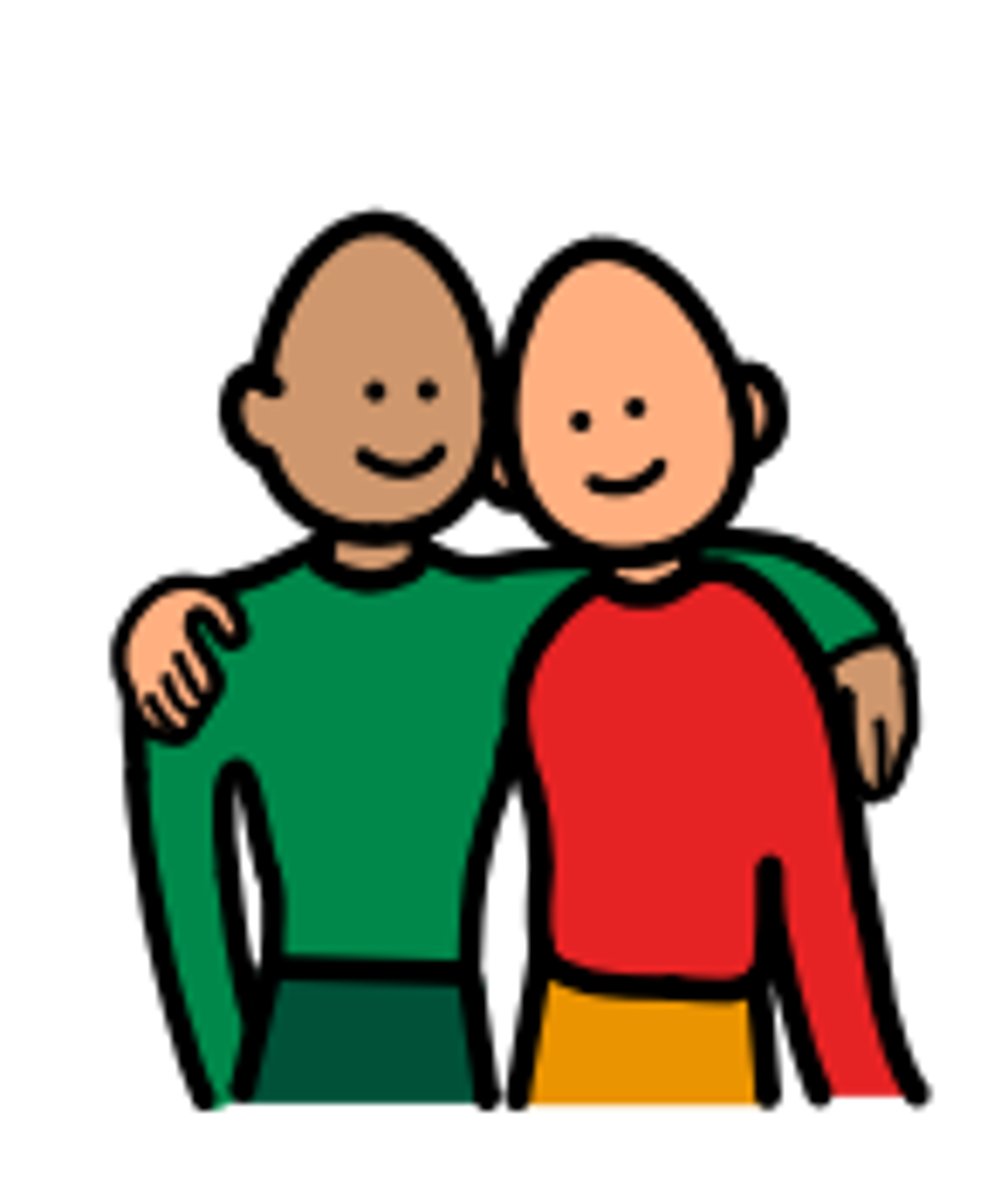 <p>péng you (friend)</p>