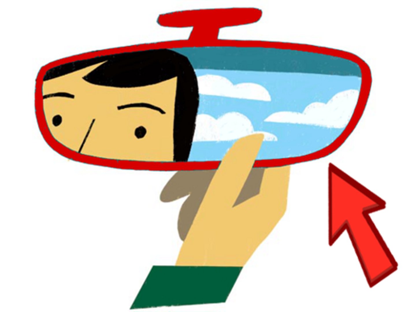 <p>rearview mirror</p>
