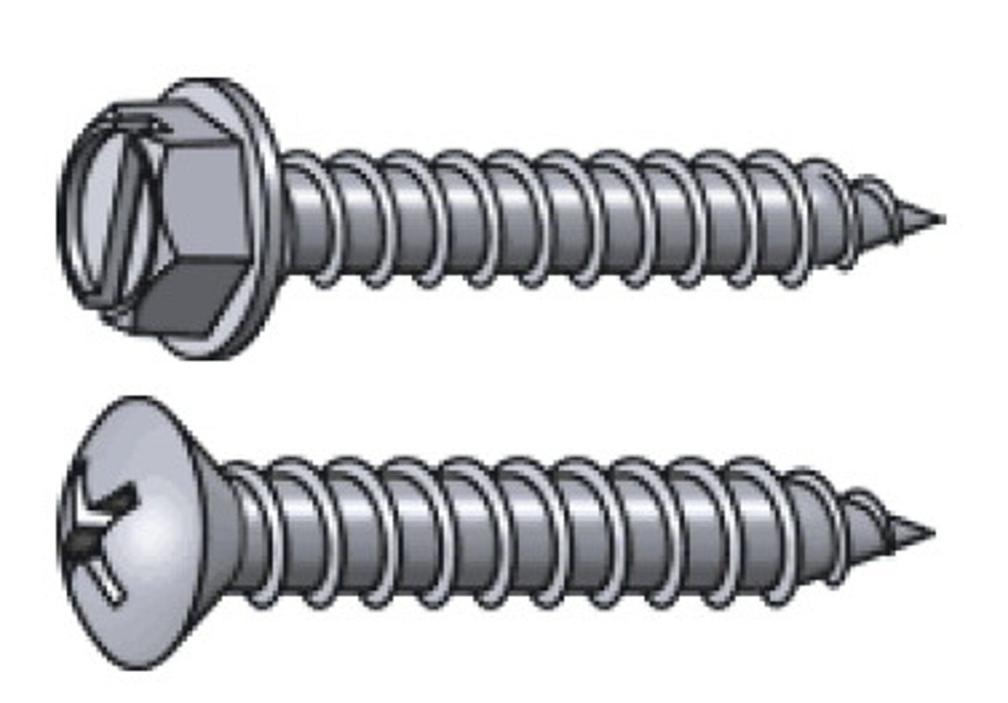 <p>Fully threaded screws with a point for use in sheet metal.</p><p>*Abbreviated SMS</p>