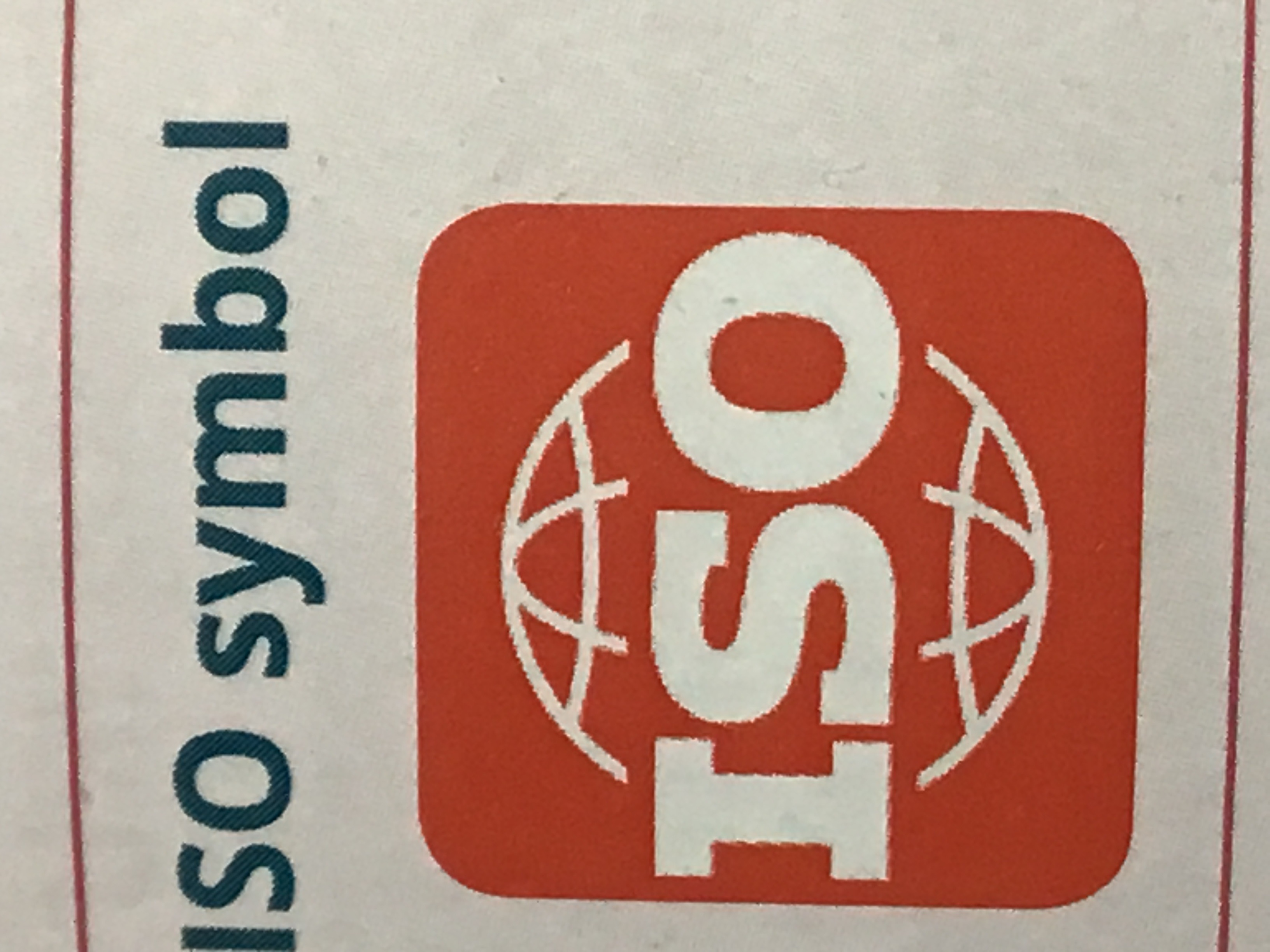 <p>ISO symbols </p>