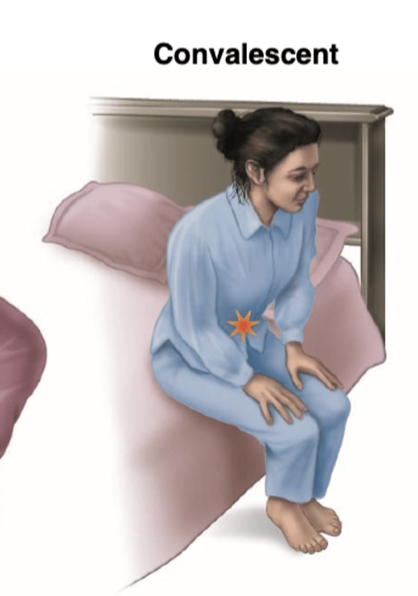 <p>recuperating without symptoms</p>