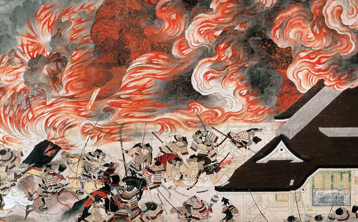 Artist/culture: Japanese (Kamakura Period)
Date:1250-1300 CE
Medium: handscroll (ink and color on paper)