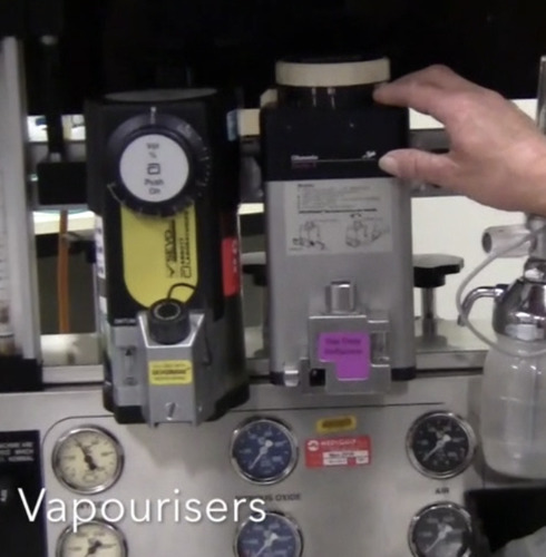 Add inhalant, to maintain anaesthesia in the patient
