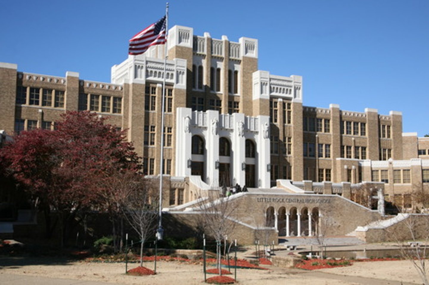 <p>a high school</p>