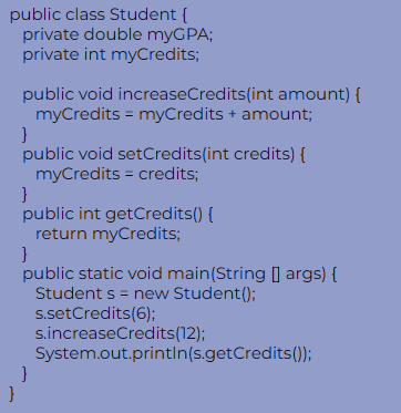 <p>What is the output?</p><p></p><p>a) 12</p><p>b) 18</p><p>c) 6</p><p>d) 0</p>