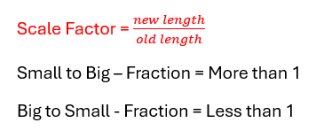 <p>The ratio of distances between the larger and smaller figures.</p>